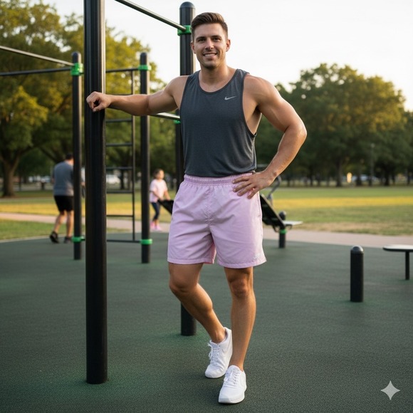 Nike Other - Nike Mens XL Pink Standard Fit Above Knee Athletic Shorts New with Tags Active